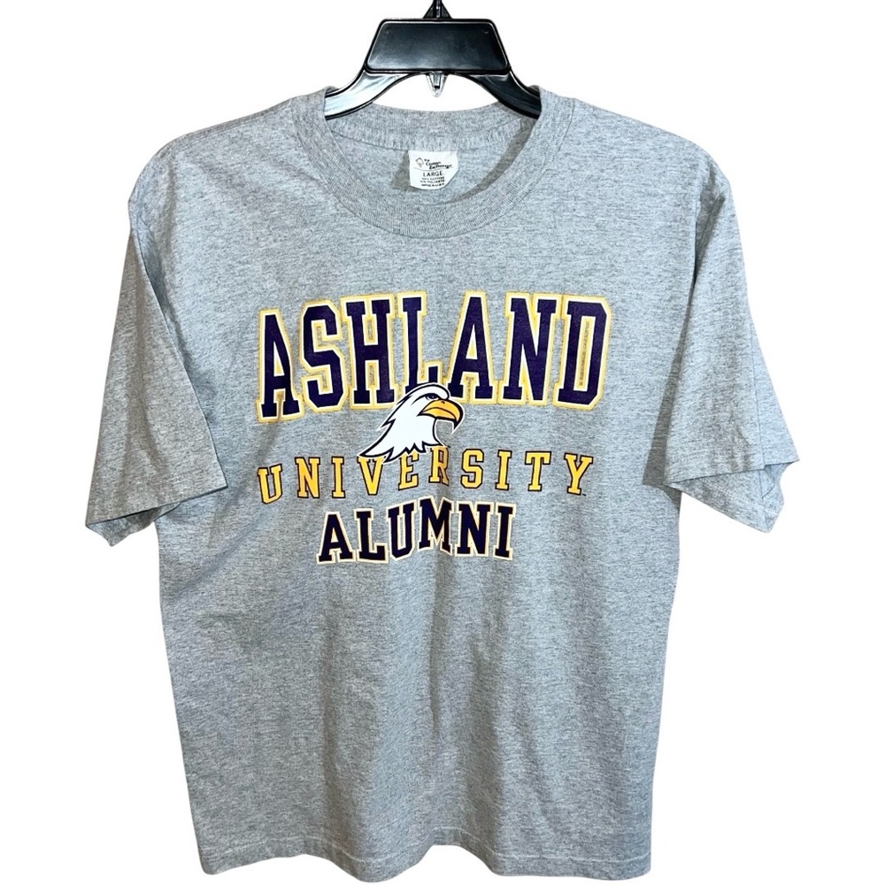 The Cotton Exchange Shirt Men’s Size L Grey Purple Ashland University Alumni